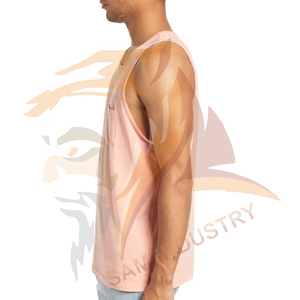 Camiseta sin mangas para hombre de alta calidad en oferta, camiseta sin mangas para hombre de la mejor calidad a bajo precio, servicios OEM, camiseta sin mangas personalizada - Product Image 2