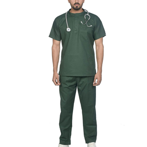 Medical <b>Scrub</b> Sets Wholesale High Quality Breathable <b>Plus</b> <b>Size</b> Mens <b>Scrubs</b> Cotton Polyester Canvas Customized Hospital Uniforms - Product Image 3