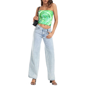 Wholesale Women's Tube <b>Top</b> Printing Sublimation Custom Logo Tank <b>Top</b> Trendy Fashionwear New Design <b>Tops</b> cheap price OEM - Product Image 1