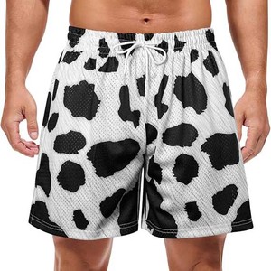 Men's Breathable Sublimated Running Shorts Reflective Print Quick Dry Athletic Shorts <b>for</b> Safe Night Running - Product Image 4