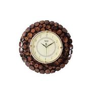 Horloge murale en bois rustique de luxe, faite à la main, en bois naturel poli et lisse, cadeau de mariage, décoration murale pour salon