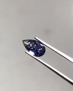 Iolite bleue magnifique et éclatante, pierre de soleil taille poire. - Product Image 3