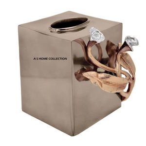 Fancy Designing Decoration <b>Brown</b> White Tissue Paper <b>Box</b> Decorative Modern Latest Rectangle Shape Tissue <b>Storage</b> <b>Box</b> - Product Image 6