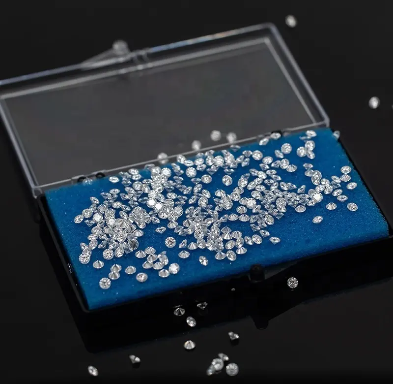 Doğal Melee VVS F VS1 VS2 SI yuvarlak gevşek elmas taş % 100% doğal elmas fiyatı karat başına beyaz elmas takı