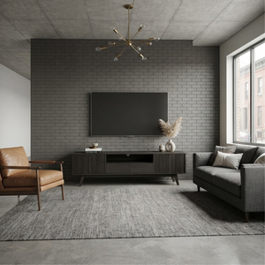 Modern <b>Walnut</b> <b>TV</b> <b>Cabinet</b> Fluted Wood Media Console Living Room Entertainment Center Storage Sideboard Custom Furniture - Product Image 5
