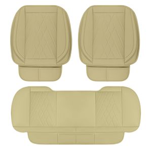 Coprisedili Auto in Pelle Microfibra Set Completo Protezioni Anteriori e Posteriori con Tasca Portaoggetti - Product Image 2