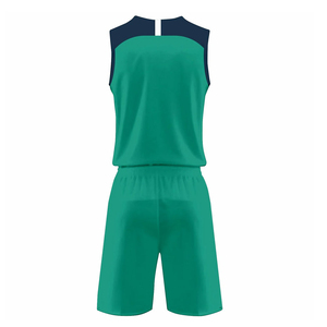 Uniforme de Voleibol Sublimado con Diseño Geométrico Negro, Rojo y Azul Rey, Personalizado al por Mayor, Tejido Transpirable para Entrenamiento - Product Image 3