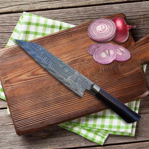 Cuchillo de Chef Personalizado Hecho a Mano Jexmoo con Hoja de Acero Inoxidable de 8 Pulgadas, Mango de Madera y Funda de Cuero - Regalo para Chef - Product Image 2