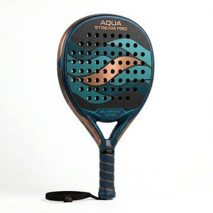 Custom Carbon Fiber Padel Racket OEM Wholesale 18K EVA Foam Core Diamond Teardrop Shape Supplier Manufacturer Low MOQ - Product Image 4