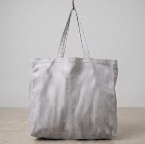 Striped Corduroy Tote <b>Bag</b> Zipper Shoulder Handbag <b>Large</b> Capacity Shopping Carryall for Daily Use - Product Image 1
