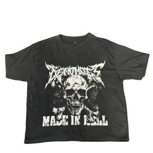 Camiseta de hombre 100% algodón, 300 g/m², diseño de logotipo personalizado, camisetas gráficas de peso pesado para hombre, serigrafía. - Product Image 1