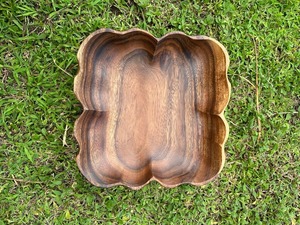 Cuenco Decorativo Grande de Madera de Acacia/Mango, Tallado a Mano, Ecológico, Pulido, Estilo Rústico, para Arreglos Florales con Velas - Product Image 2