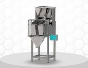 Electric Double Head Linear Semi-automatic PLC Weigh Filler High-accuracy Bearing <b>Engine</b> Nuts Grains Pulses Rice Paper Plastic - Product Image 2