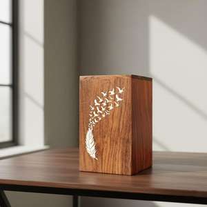 Caja de Joyería Moderna de Madera Tallada de Lujo para Sala de Estar - Product Image 3