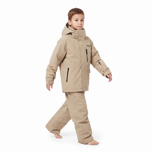 Combinaison de ski pour enfants, imperméable, coupe-vent, chaude, respirante, avec capuche oreilles de lapin, pour snowboard, 100% polyester, fermeture éclair - Product Image 5
