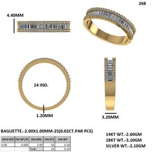 Anillo de Diamante Cultivado en Laboratorio con Corte Esmeralda en Oro Rosa de Lujo para Regalo de Aniversario de Bodas y Uso Diario - Product Image 5