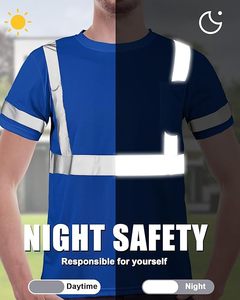 Camisa de Seguridad de Alta Visibilidad, Impermeable, de Dos Tonos, Manga Larga, 100% Poliéster, Reflectante, Superventas - Product Image 3