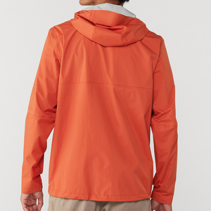 VANEK INTERNATIONAL Unisex Coated Color Blocking <b>Racer</b> <b>Jacket</b> Zipper Front Waterproof Windproof Sporty Hooded Fleece Quilted - Product Image 2
