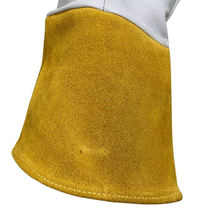 TIG Welding <b>Gloves</b> Premium Goatskin Leather Heat Resistant Durable Safety <b>Long</b> Cuff Work <b>Gloves</b> Kevlar Stitched OEM Custom - Product Image 4
