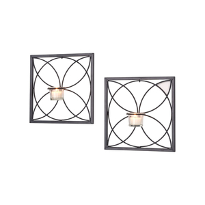 High Quality Black Iron Tea <b>Light</b> Candle <b>Wall</b> <b>Sconces</b> <b>Wall</b> Mounted Candle Holder Tealight Candlestick Holders For <b>Wall</b> Decor - Product Image 6