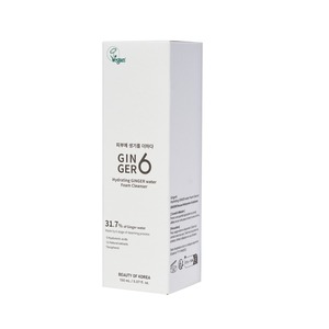 Espuma limpiadora diaria vegana a base de hierbas naturales con agua de jengibre, ácido hialurónico, fórmula vegana, acción de burbujas, limpieza suave para piel sensible al acné. - Product Image 6