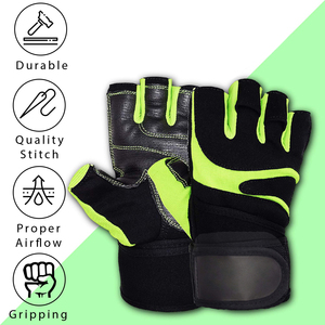 <b>Half</b> Finger Fitness Gloves with Adjustable Wrist Strap for Weight Lifting Gym Training Breathable Non <b>Slip</b> Custom Logo Gloves - Product Image 6