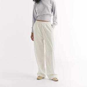 High Waist Women's Wide Leg Knit Jogger Pants Casual Loose Fit Lounge Trousers Premium Quality Soft & Breathable Fabric Trouser - Product Image 1