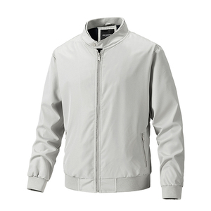 Blouson aviateur brodé pour homme, coupe ajustée, coupe-vent, réversible, grande taille, décontracté, avec fermeture éclair - Product Image 5