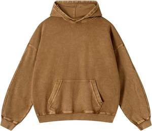 Acid Wash Hoodie Custom Printed <b>Fleece</b> <b>Sweatshirt</b> Graphic Hooded Top Vintage Long Sleeve 3D 100% Cotton Streetwear Casual - Product Image 5