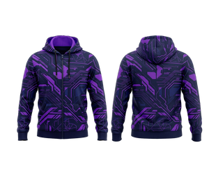 Sudadera con Capucha y Cremallera de Diseño Personalizado por Sublimación, Sudadera de Poliéster con Estampado Completo para Uso Casual y Entrenamiento Deportivo - Product Image 3