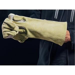 Mitaines résistantes à la chaleur personnalisées, gants de soudeur TIG, gants de sécurité en cuir à manches longues pour la soudure - Product Image 3