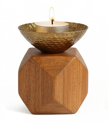 Hot Selling Wooden <b>Tea</b> <b>Candle</b> Holder Perfect for Wedding Rustic Decor Piece and Party Decoration Customize Size Shape - Product Image 2