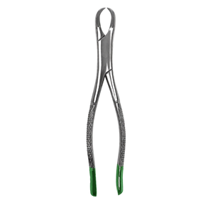 Forceps d'extraction dentaire # 23 Molars inférieurs en acier inoxydable à manche vert, ergonomiques, pour extraction dentaire manuelle chirurgicale - Product Image 3
