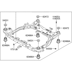 Brazos de Control, Rótulas y 624052H030 Nuevos para Elantra - Product Image 1