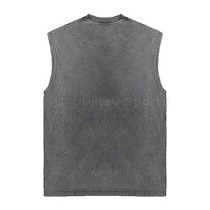 เสื้อกล้ามถักแบบสั่งทำพิเศษ ล้างสีแบบแอซิดวอช ผ้าฝ้าย 100% เนื้อนุ่ม ระบายอากาศได้ดี ทรงสวย ใส่สบาย เป็นมิตรต่อสิ่งแวดล้อม - Product Image 2