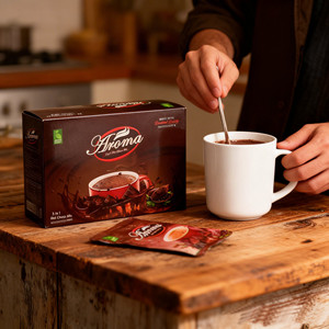 Aroma Chocolate Caliente Instantáneo 3 en 1 – Bebida en Polvo de Cacao Intenso, Paquete de 28g - Product Image 6