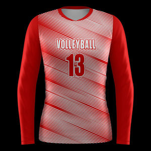 Camisetas de Voleibol Impresas de la Mejor Calidad para Equipos Unisex - Colores y Logotipos Personalizados al por Mayor, Tela 100% Poliéster 180g, Transferencia Térmica - Product Image 1