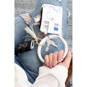 Portachiavi con Portafoglio e Braccialetto con Tasche Durevoli per Documenti e Certificati con Chiusura a Zip - Product Image 2