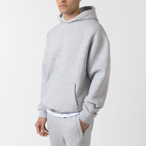 Wholesale Unisex Oversized <b>Pullover</b> Hoodie Sweatpants Tracksuit Blank Plain Dyed Quick Dry Baggy Oversized Sweat Suit - Product Image 3