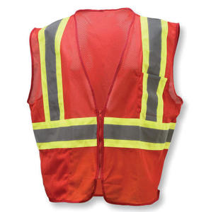 Chaleco de Seguridad Reflectante de Neón Brillante y Transpirable, Diseño de Malla con Múltiples Bolsillos para Logística de Almacenes y Uso Profesional - Product Image 1