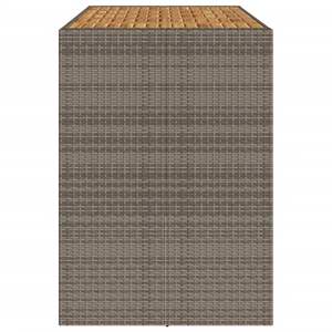 Mesa de Bar Gris para Jardín, Muebles de Patio - Product Image 6