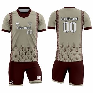 Fabricante de Uniformes de Fútbol Personalizados, Conjunto de Camiseta y Pantalones Cortos de Fútbol por Sublimación, Venta al Por Mayor, Equipación de Equipo OEM con Impresión de Logotipo - Product Image 1