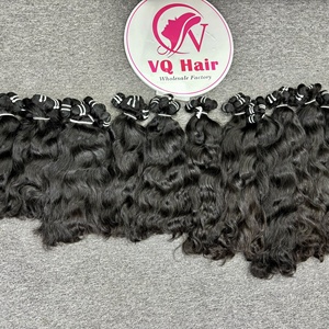 Haute qualité 100% vierge couleur claire extensions de cheveux vietnamiens crus grande quantité Stock Style de vague naturelle prix de gros - Product Image 6