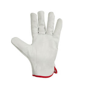 Gants de travail en cuir, gants de soudage pour la construction, gants de soudage résistants à la chaleur en cuir de vache pour adultes - Product Image 2