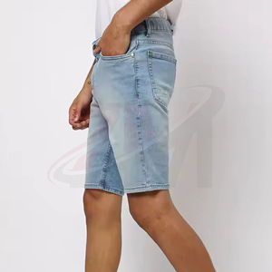 Fábrica de Ropa de Lujo al por Mayor, Pantalones Cortos de Mezclilla con Pedrería para Hombre, Estilo Urbano, Ropa Personalizada Premium, Transpirable - Product Image 5