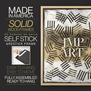 Décor d'art mural élégant en bois massif raphia palmier II encadré - Product Image 4