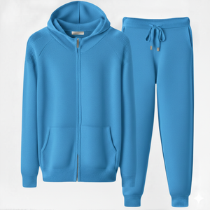 Ensemble de survêtement décontracté personnalisé pour homme en coton épais, avec sweat à capuche et pantalon de jogging, extensible dans les quatre sens, en molleton respirant et écologique - Product Image 5