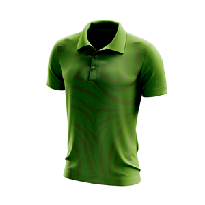 Chemise de golf pour hommes, unie, respirante, anti-rétrécissement, séchage rapide, personnalisable, imprimé artistique linéaire minimaliste, légère, vente en gros - Product Image 3
