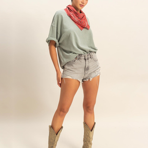 Trendy Customizable For Men Women Washed Distressed Oversized Basic Loose Fit Casual Embroidery Colors Acid Wash Women T-<b>Shirt</b> - Product Image 4