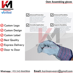 Gants de travail robustes, gants de sécurité anti-coupure pour les travailleurs industriels, vente en gros OEM - Product Image 4